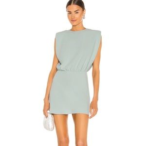 Amanda Uprichard Kent Mini Dress in Thyme XS